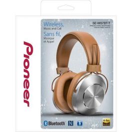AURICULARES BLUETOOTH PIONEER SE-MS7BT-T MARRÓN/PLATA - BT3.0 - DRIVERS 40MM - SONIDO HI-RES - NFC - FUNC.MANOS LIBRES - BATERÍA RECARGABLE-JACK 3.5MM AURICULARES BLUETOOTH PIONEER SE-MS7BT-T MARRÓN/PLATA - BT3.0 - DRIVERS 40MM - SONIDO HI-RES - NFC - FUNC.MANOS LIBRES - BATERÍA RECARGABLE-JACK 3.5MM