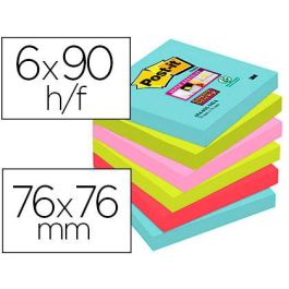 Post-It Notas Adhesivas Super Sticky 4 Colores Lugares Cosmic 76x76 6 Blocs Precio: 11.68999997. SKU: B1F3HSTTEL