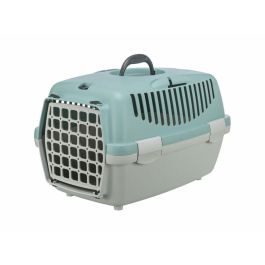 Trixie TRI1742452232493 - Caja de transporte Capri 1 para perro o gato, XS: 32 x 31 x 48 cm, Gris claro / Salvia