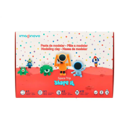 Imaginovo Shape It Space Trip Pasta de Modelar Set 12 Colores Secado al Aire Herramientas e Instrucciones
