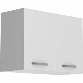 Oslo 244003 Mueble Alto con 2 Puertas, Gabinete de Almacenamiento para Hogar, Blanco, 80x36x58 cm (LxPxA)