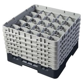 CAMBRO - 25S1114-110 - Cesta de lavado 25 comp. 6 alturas - 8,7 cm Ø máx. - alt. máx. 29,9 cm - 50 x 50 x 34,9 cm - Negro Precio: 116.69000057. SKU: B1C93NBLFE