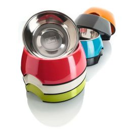 Hunter Comedero Melamina 160 mL Blanco con Acero Inoxidable Extraíble