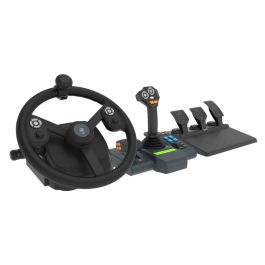 Hori AAAAQ83989 Volante de Simulación Agrícola para PC, 340 mm, 900° de Rotación, 76 Botones