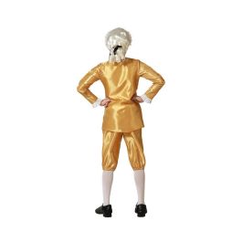 Disfraz de Carnaval Cortesano Dorado para Niño 3-4 Años, Traje Completo de Época con Camiseta, Chaqueta y Pantalón Disfraz de Carnaval Cortesano Dorado para Niño 3-4 Años, Traje Completo de Época con Camiseta, Chaqueta y Pantalón