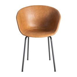 Silla Camel Metal / Simil Piel 59 X 50,50 X 81,50 cm