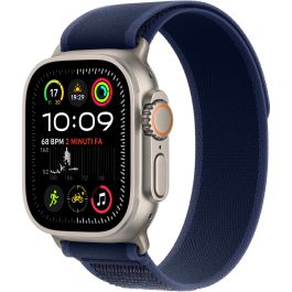 Apple Watch Ultra 2 GPS + Cellular 49mm Natural Titanium Case con Blue Trail Loop - M/L