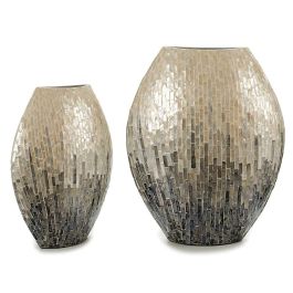 Giftdecor Jarron Ancho Nacar Gris Degradado 45 cm x 17.5 cm Precio: 28.49999999. SKU: S3603669