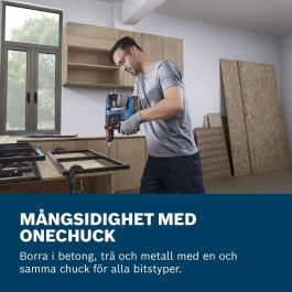 Bosch GBH 18V-18 X Taladro Percutor 18V 2Ah Inalámbrico con Control KickBack