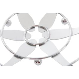 DKD Home Decor Cubiertos 21 Frutero Basicos de Metal Cromado Plateado 26x8.5 cm