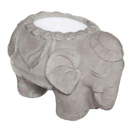 Atmosphera Vela citronela decorativa modelo elefante en recipiente de cemento 180g 10x16,5x11cm