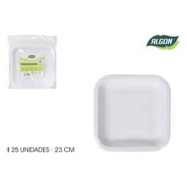 Set de 25 platos de cartón cuadrados Algon 23 cm (36 Cajas) Precio: 39.49999988. SKU: B19NZYW2V8