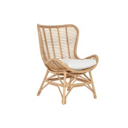 DKD Home Decor Silla Balines de Bambú y Ratan Natural 74x99x76 cm Altura Asiento 44 cm