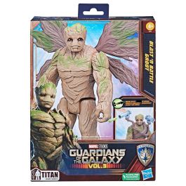Hasbro Figura de Acción Marvel Blast N' Battle Groot, Juguete Inspirado en Guardianes de la Galaxia para Niños