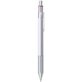 Rotring 2164109 Portaminas 600 MULTI 3 en 1 Plata 0.5 mm con Bolígrafo Azul/Rojo en Caja de Regalo
