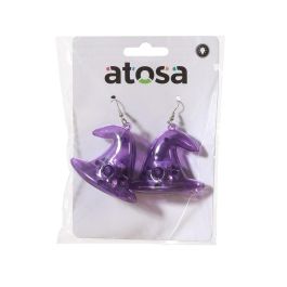 Pendientes Bruja Luz Sombrero Picudo Halloween