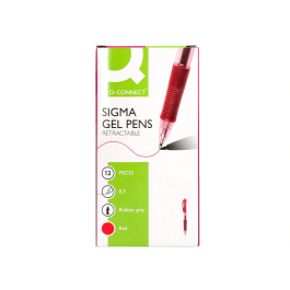 Q-connect Bolígrafo Sigma Retractil Tinta Gel 0,5 mm Negro