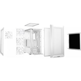 Be Quiet! Pure Base 501 LX White Midi Tower con Ventana y RGB, Carcasa PC ATX, Micro ATX, Mini-ATX Blanca