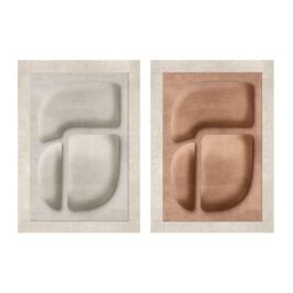 DKD Home Decor Cuadro Scandi Abstracto Beige Marrón 120x80 cm (2 Unidades) Lienzo y MDF Precio: 162.50000041. SKU: B12BRHCJTP