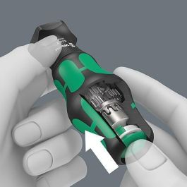 Wera 826 T Bits-Handhalter Rapidaptor Kraftform Turbo, destornillador ergonómico para puntas