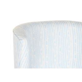 DKD Home Decor Sillon Mediterraneo Azul Blanco 67 x 85 x 73 cm