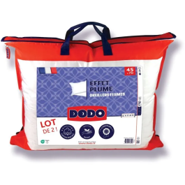 DODO Almohadas Pack de 2, Efecto Pluma 45 x 45 cm, Relleno 100% Poliéster, Doble Almohada para Dormir Precio: 44.5000006. SKU: B1FQ44Z3V7