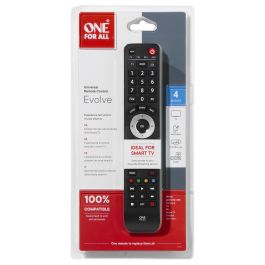 One For All URC7145 Mando Universal 4 Dispositivos Smart TV Evolve 4
