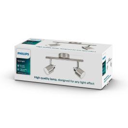 Philips Meranti Foco 2 Elementos Gu10 Cromo Mate 15,5 x 10 x 28 Cm (Bombilla No Incluida)