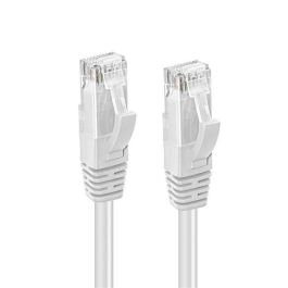 MicroConnect Cable de Red CAT6A UTP 1m Blanco para 10Gbit/500MHz con Conectores RJ45 de 50u' y Protección de Enganche