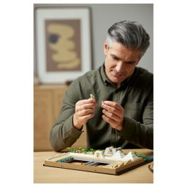 LEGO 21058 Architecture La Gran Pirámide de Giza, modelo de hobby creativo para construir, monumento mundial y decoración