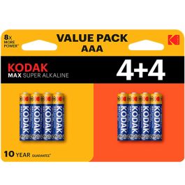 Kodak Blister Pilas Alcalina Max AAA LR3 Pack 8 Unidades Precio: 6.89000015. SKU: B1DBWBYDJ7