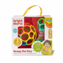 Bright Starts Set de Regalo para Bebé O'Ball con Sonajero y Pelota Clásica - Rojo, Amarillo, Azul y Verde Precio: 23.68999952. SKU: B127A9SFKZ