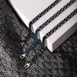 Pulsera Hombre Sector SAFR28 Acero 22 cm Plateado