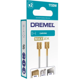 Dremel 115DM Juego de 2 cortadores de acero de alta velocidad, ø 7,8 mm cilíndricos, alta durabilidad