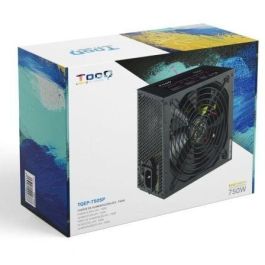 Tooq TQAPOLO-750SP Fuente de Alimentación ATX 12V V2.3 750W PFC Activo Ventilador 140mm silencioso para PC Gaming Crossfire SLI