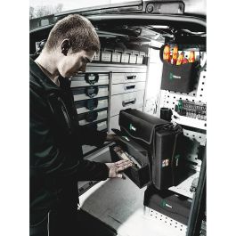 Wera 2go 3 Caja de Herramientas Negra con Cierre y Asa – 325x80x130mm, Certificado CE