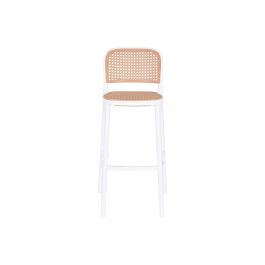 Taburete DKD Home Decor Blanco Marron 51 x 103 x 48 cm (4 Unidades) Taburete DKD Home Decor Blanco Marron 51 x 103 x 48 cm (4 Unidades)