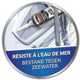 Rubson Sellador Reparador y Adhesivo Negro 280ml para Embarcaciones, Automóviles, Caravanas, Motocicletas y Multimateriales