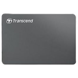 Transcend StoreJet 25C3N Disco Duro Externo 1TB USB 3.1 Gris Aluminio