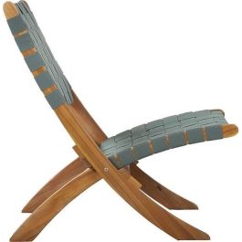 Beau Rivage GAVERONBS02190 Juego de 2 sillones de jardín VERONE de madera de acacia FSC y cuerda verde