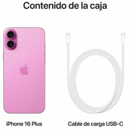 Apple iPhone 16 Plus 128GB Rosa 5G con Chip A18 y Cámara de 48MP | Pantalla 6.7" Super Retina XDR
