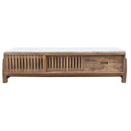 DKD Home Decor Mueble TV Oriental Moderno de Diseño para Salón, en Madera de Acacia y Terrazo - Colección Terrazo 166x46x52 cm Precio: 616.49999972. SKU: B1F4M49S3A