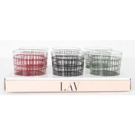 LAV Vaso Pinta de Diseño Quadro Colección, 34.5 cl (345 cc), Ø 8 x 8 x 8 cm, Referencia BDG386.3132 (24 Unidades)