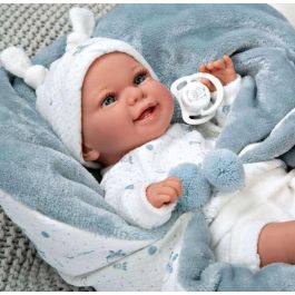 Muñeca elegance 35 cm babyto azul c/manta (muñeco de peso) Muñeca elegance 35 cm babyto azul c/manta (muñeco de peso)