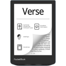 PocketBook Verse - E-reader con pantalla táctil de 6 pulgadas, iluminación SMARTlight, Wi-Fi, 8 GB, color Bright Blue
