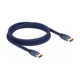 DeLOCK Cable HDMI 2m Ultra High Speed 48 Gbps Certificado HDMI 2.1 - 8K 60Hz, 4K 120Hz, HDR, Dolby Vision, 3D, 240Hz, Azul