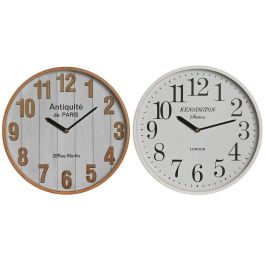 Reloj Pared Basicos DKD Home Decor Blanco Natural 5 x 32 x 32 cm (2 Unidades) Precio: 43.99941271. SKU: B1AX3SCYM5