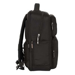Safta Business Mochila para portátil de 15,6" con USB y 2 bolsillos, Negra, 31x44x13cm