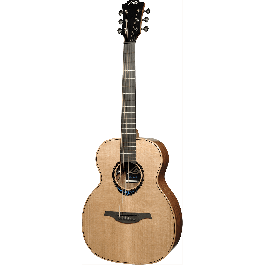 LAG Guitarra Acústica Travel A/E Blue Wave 2 Blue Wave Natural Cedro Macizo Palisandro