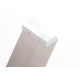 DKD Home Decor Mesa Centro Rebeca Moderno Nogal Cristal Marron Transparente 70 x 42 x 130 cm